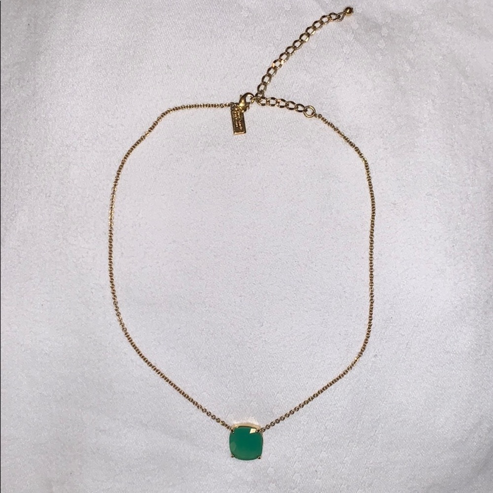 Kate Spade green pendant necklace